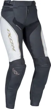 Ixon Trinity Ladies Motorcycle Pants, black-white, Size XS for Women Black White