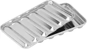 QANYEGN Homemade Hot Dogs Mold, Ham Sausage Meat Sausage Mold, Stainless Steel Hot Dogs Mold for Oven, Steamer and Grill (6 Cavit)