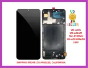 Samsung Galaxy A70 2019 A705F LCD Display Touch Screen Digitizer Frame