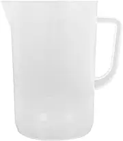 PRETYZOOM 3L Plastic Measuring Cup, Graduated Measuring Mixing Pitcher with Handle and Spout Mouth, Multipurpose Oil Food Liquid Measuring Pitcher