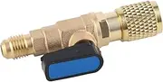 Air Conditioner Valve,AC Air Conditioning Schrader Ball Refrigeration Adapter,Valve Core Tool for AC Air Conditioning Service Valve Yellow (Yellow)