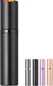 Refillable Portable Mini Perfume Atomizer for Travel, 5Ml Luxury Empty Leakproof