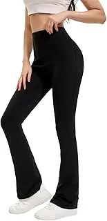 [HLZOYOO] Flare Leggings for Women, Yoga Pant with Tummy Control, High Waisted Bootcut Yoga Leggings-Flare Workout Gym Leggings