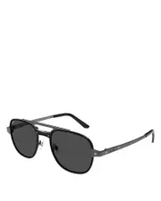 Cartier Santos Evolution Round Sunglasses, 56mm