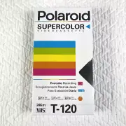 Polaroid Supercolor VHS Blank Tapes T-120 Videocassette VCR New Sealed