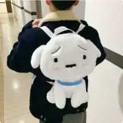Crayon Shin-chan Plush Bag Anime Nohara Shiro Plush Backpack Cartoon Bag Blue