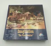 Greg Olsen IMAGINATION The Finak Frontier Lincoln Logs 500 Piece Jigsaw Puzzle