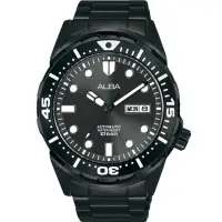 在飛比找momo購物網優惠-【ALBA】雅柏 潛水運動風格機械錶 母親節(Y676-X0