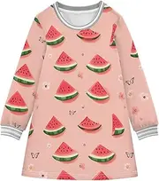 [Caihoyu] Girls' Long-Sleeved Dress Kids Pullover Christmas Outfit, Multicolor14, 4 Years