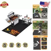 Space-Saving 90 x 48 in Grill Mat - Ideal for Charcoal, Gas, and Smoker Grills