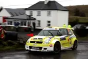 Rally Ireland 2009 Aaron Burkhart Suzuki Action Motor Racing Old Photo