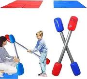 Inflatable Gladiator Rubble Set, Gladiator Games | Mat Sticks Kit | Fight outdoor accessories auflaschaben outdoor activities with this passion playset