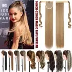 14"-32" Wrap Around Ponytail Clip In Hair Extensions Curly Pony Tail as Human US