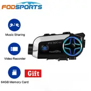 FX30C PRO Wifi Motorcycle Helmet Intercom Bluetooth 5.0 Headset 1080P HD Video