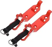 Mipcase 2pcs Car Shovel Holder Clamp Durable Metal Mounting Bracket for Roof Rack Secure Tool Fixation Easy Installation Sturdy and Reliable Car Accessory