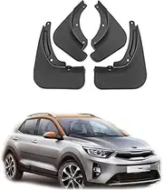 YLOXFW Car Mud Flaps Mudguard Fender for KIA Stonic 2017-2023 Front and Rear Mudflaps Splash Guards Heavy Duty Fender Flares 4-PC Auto Accessories,Send 1 Car Wash Towel