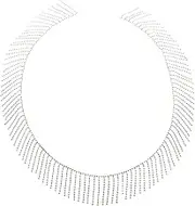 DIYEAH Rhinestone Tassel Chain Decorative Trim Delicate Fringe Trim for Clothing Accessories Rhinestone Durable Material for Friends