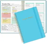 Utron A5 Weekly Planner - Undated Daily To Do List Planner, Weekly Goals Notebook for Office/Business and Students