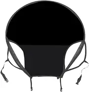 Pram Sun Shade - Baby Rain Cover for Pushchair | Black Stroller Umbrella | Dustproof Sunprotection Strollers Covers | Portable Camping Shelters for Beach Travel Jogging Hiking Play Nap Time