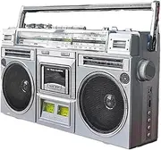 QIeAny AM/FM Radio, Retro Cassette Player, Tape Player+plug-in Card+radio+Bluetooth, Recordable, Binaural Stereo, Insert Electricity/battery, for Family Gathering/travel,A