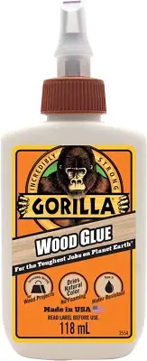 Gorilla Glue Wood Glue Indoor & Outdoor Carpentry Projects Paintable Sandable Mo
