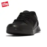 【FITFLOP】ANATOMIFLEX MENS MATERIAL-MIX PANEL SNEAKERS時尚百搭繫帶休閒鞋-男(黑色)