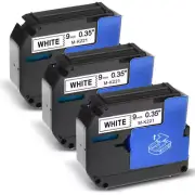Compatible for Brother P-Touch Label Maker M-K MK 221Tape Cartridges 3/8" 3Packs