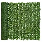 50X200cm Artificial Ivy Hedge Green Leaf Fence Panels Faux Privacy Fence Screen