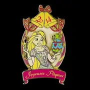 DLRP LE Rapunzel Pascal Happy Easter Joyeuses Pâques 2014 Tangled DLP Disney Pin