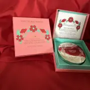 FORTNUM MASON CORONATION KING CHARLES III ROSE PETAL SWEETS w/ENGLISH PEWTER TIN