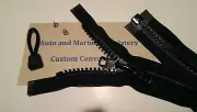 BLACK #10 YKK Marine Zipper Double Slider VFU VOL-107 DXE 11/16 VISLON MOLDED HD
