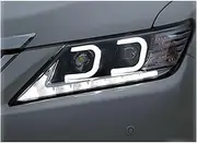 Car Styling Head Lamp Compatible for Toyota Camry Headlights 2012-2014 V50 LED Headlight DRL Hid Angel Eye Bi Xenon Accessories(Headlight LED)