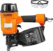 VEVOR Coil Siding Nailer MCN70, 45mm to 70mm 15 Degree Pneumatic Siding Nail Gun, 70-120PSI Air Coil Nailer for Pallet, Crating, Framing, Siding and Fencing