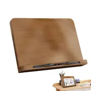 Wooden Book Stand Cookbook Holder Adjustable Angle Cookbook Tablet Stand