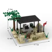 MOC Military Series Modern Warfare Missile Base Building Blocks for Kids