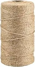 skycabin Natural Jute Twine String,2mmX100m Arts Crafts Gift Wrapping Twine,Durable Packing String for DIY Projects,Wedding Decor,Festive Decoration,Gardening Applications,Hanging Plants