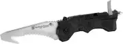 Smith & Wesson First Response Assisted Knife Belt Cutter Glass Breaker SW911N