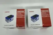 2 New CMS50DA Contec Fingertip Pulse Oximeter + 2 AAA Batteries USA Seller