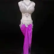 Professional Belly Dance Sexy Elegant Custom Suit made any color/size
