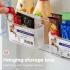 Wall Mounted Partition Storage Box Transparent Storage Organizer Box