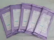5 Packs Ready Bath Bathing Cloth 40 Total Towelettes Fragrance Free by Medline