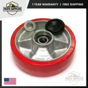 Pallet Jack Steer Wheel Assy for BT LHM 230 Ultra-Poly on Aluminum BT 160422-HD