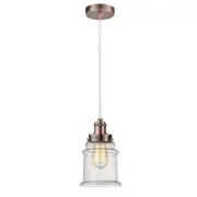 Innovations Edison Canton Mini Pendant, AC Seedy/Bell/WH - 100AC-10W-1H-AC-G184