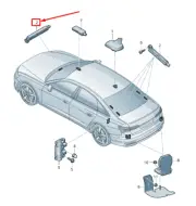 AUDI A6 4A C8 Antenna Amplifier 4K5035225P NEW GENUINE