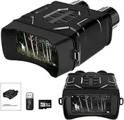SUZLAZYR Night Vision Goggles - 5K Digital Infrared Night Vision Binoculars for Adults, 4'' Large Screen Night Vision Scope for Surveillance Tactical Gear