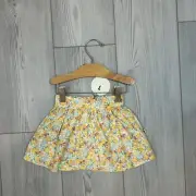 NWT Lacey Lane Baby Girl Size 1 Maybel Skirt Floral Print Pull On