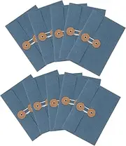 SEWACC 10Pcs Vintage Paper Envelopes with String Closure Multifunctional File Bags for Office Use Convenient Storage for Letters and Postcards Design for Privacy
