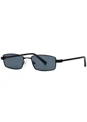 LE Specs Bizarro Rectangle-frame Sunglasses - Black ONE SIZE