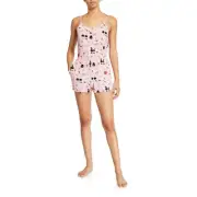 Alice + Olivia X Morgan Lane pink Cassia flutter romper size 12