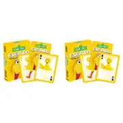 108pc Aquarius Sesame Street Big Bird Playing Cards Family Game Poker Deck 14y+